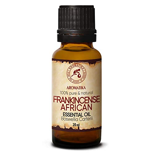 Weihrauchöl 20ml - Afrikanisch - Boswellia Carterii - Weihrauch Öl - Raumduft - Olibanum Öl - Ätherische Öle für Glatte Haut & Haare - Aromatherapie - Duftlampe - Aroma Diffuser - Ruhiger Schlaf von AROMATIKA trust the power of nature