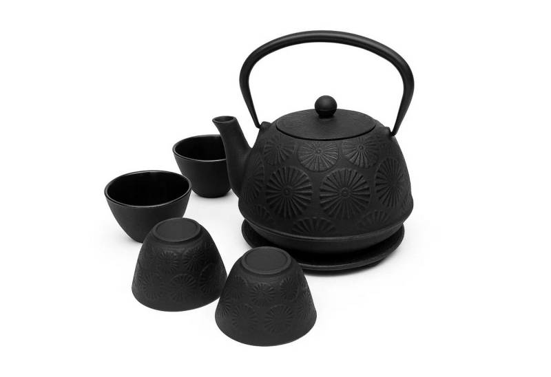 AROMELIO Teekanne Gusseisenkanne mit Tassen und Untersetzer KOGA, 1200 ml AROMELIO Teekanne Gusseisenkanne mit Tassen und Untersetzer KOGA, 1200 ml von AROMELIO