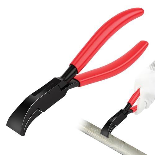 AROMUJOY Falzzange 45°, Abkantzange Blechzange Breit 22 mm, Blechbiegezange Kohlenstoffstahl mit Rutschfestem Griff, Dachdecker Werkzeug Zum Biegen Und GläTten Von Blechen, Rot AROMUJOY Falzzange 45°, Abkantzange Blechzange Breit 22 mm, Blechbiegezange Kohlenstoffstahl mit Rutschfestem Griff, Dachdecker Werkzeug Zum Biegen Und GläTten Von Blechen, Rot von AROMUJOY