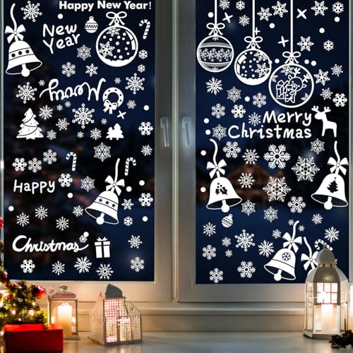 ARONRAVE Fensterbilder Weihnachten, 211 Stück Weihnachtsdeko Fenster Selbstklebend Schneeflocken Fensterdeko Wiederverwendbare Fenster Aufkleber Für Weihnachten Fenster Deko ARONRAVE Fensterbilder Weihnachten, 211 Stück Weihnachtsdeko Fenster Selbstklebend Schneeflocken Fensterdeko Wiederverwendbare Fenster Aufkleber Für Weihnachten Fenster Deko von ARONRAVE