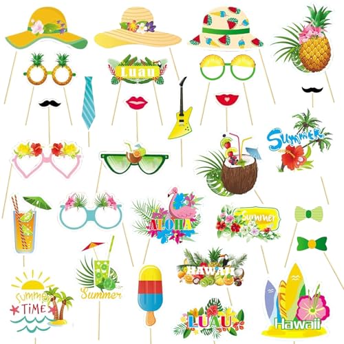 29 Stück Hawaii Fotobox Accessoires, Hawaii Deko Hawaii Foto Requisiten Set, Sommer Fotobox Accessoires Hawaii Foto Booth Requisiten Foto Accessoires Party für Sommer Strand Geburtstag 29 Stück Hawaii Fotobox Accessoires, Hawaii Deko Hawaii Foto Requisiten Set, Sommer Fotobox Accessoires Hawaii Foto Booth Requisiten Foto Accessoires Party für Sommer Strand Geburtstag von ARONRAVE