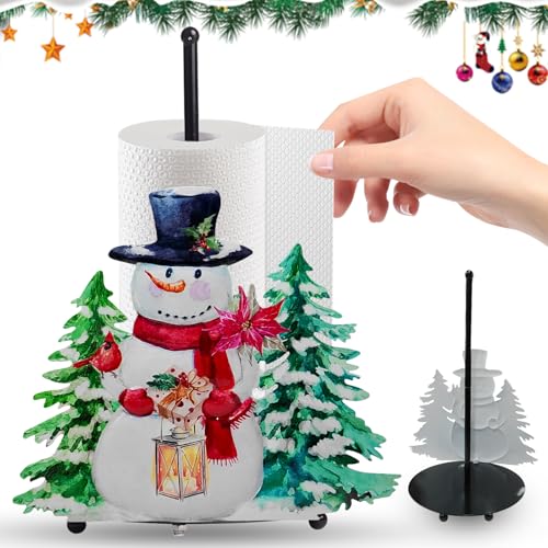 ARONRAVE Küchenrollenhalter Weihnachten, Küchenrollenhalter Stehend Bauernhaus Weihnachten Schneemann Dekorationen Fröhliche Schneemänner Familie Küche Papierhandtuchhalter ARONRAVE Küchenrollenhalter Weihnachten, Küchenrollenhalter Stehend Bauernhaus Weihnachten Schneemann Dekorationen Fröhliche Schneemänner Familie Küche Papierhandtuchhalter von ARONRAVE