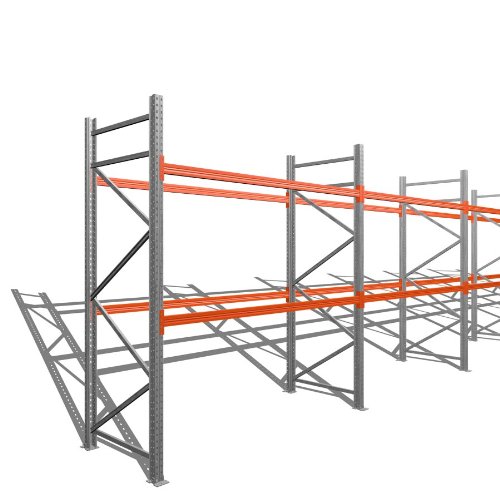 Palettenregal Schwerlastregal - 5 Felder - (HxBxT) 3.000 x 14.100 x 1.100 mm - Fachlast 1.950 kg von ARPA-S