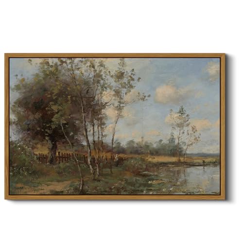 ARPEOTCY Gerahmte Vintage-Wandkunst, Schlafzimmer, Wohnzimmer, rustikale Landschaft, Gemälde, Bilder, große Drucke, Kunst, Küche, Bauernhaus, Retro-Wanddekoration, 40,6 x 61 cm ARPEOTCY Gerahmte Vintage-Wandkunst, Schlafzimmer, Wohnzimmer, rustikale Landschaft, Gemälde, Bilder, große Drucke, Kunst, Küche, Bauernhaus, Retro-Wanddekoration, 40,6 x 61 cm von ARPEOTCY