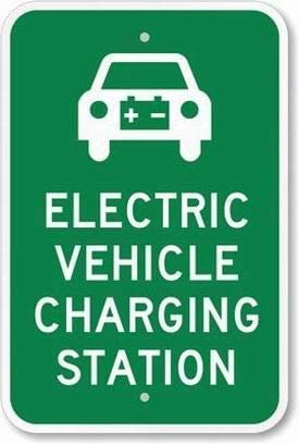 ARPINO Blechschild 20,3 x 30,5 cm Elektrofahrzeug-Ladestation Hinweisschild Warnschild Sicherheitsschild von ARPINO