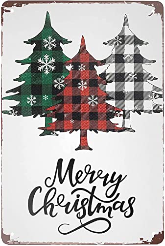 ARPINO Metallschild 20,3 x 30,5 cm Merry Christmas Trees Vintage Blechschild Heimdekoration ARPINO Metallschild 20,3 x 30,5 cm Merry Christmas Trees Vintage Blechschild Heimdekoration von ARPINO