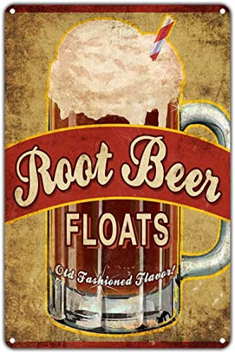 ARPINO Metallschild 20,3 x 30,5 cm Root Beer Floats Vintage Blechschild Heimdekoration ARPINO Metallschild 20,3 x 30,5 cm Root Beer Floats Vintage Blechschild Heimdekoration von ARPINO