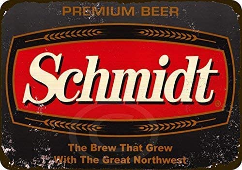 ARPINO Metallschild 20,3 x 30,5 cm Schmidt Premium Bier Vintage Blechschild Heimdekoration von ARPINO