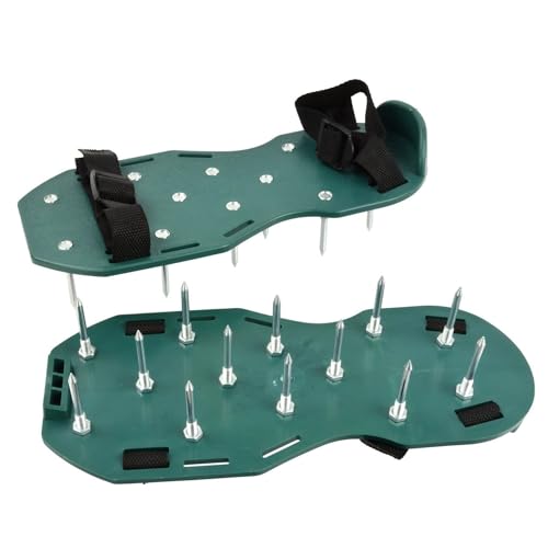 ARPON Rasenlüfter-Nagelschuhe|Rasenschuhe mit Klettverschluss|Rasenlüfterschuhe zum Rasen Vertikutieren und Aerifizieren|Garten Schuhe zum Rasen belüften|Rasenbelüfter für manuelle Lüftung des Bodens ARPON Rasenlüfter-Nagelschuhe|Rasenschuhe mit Klettverschluss|Rasenlüfterschuhe zum Rasen Vertikutieren und Aerifizieren|Garten Schuhe zum Rasen belüften|Rasenbelüfter für manuelle Lüftung des Bodens von ARPON