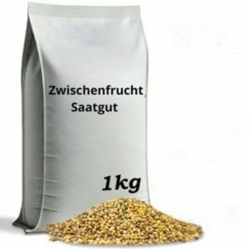 ARPON Zwischenfruchtmischung| Samen Mischung: weißer Senf, Ölrettich, Phaceliablau| Gründüngung mischung 1kg für 200m²| Gründüngungsmischung von ARPON