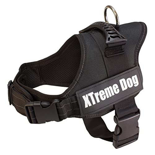 Arquivet Hundegeschirr Xtreme Dog Schwarz Größe: XS / 44-57 cm - Ergonomisches verstellbares Halsband und extra robust für Hunde - für die Ausbildung und Spaziergänge Ihres Haustieres von Arquivet
