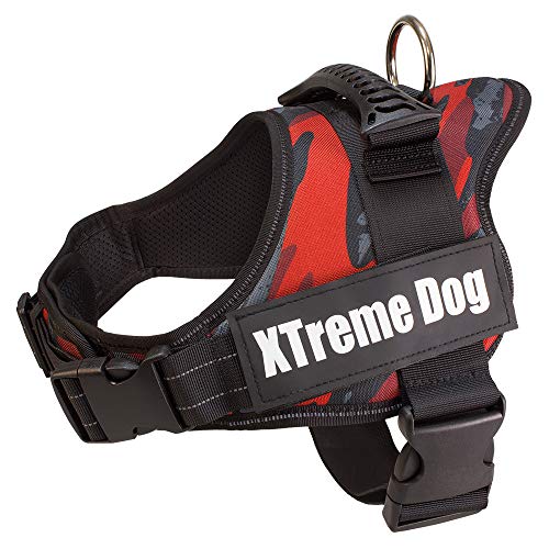 Arquivet Xtreme Hundegeschirr, Tarnmuster, Rot, Größe: XS/44-57 cm von Arquivet