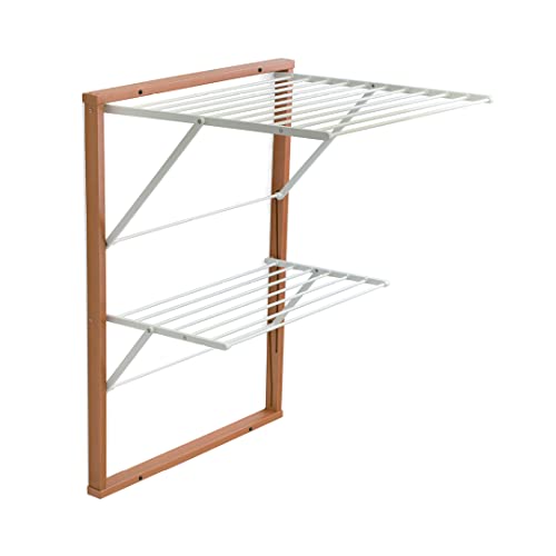 Arredamenti Italia Wandmontierter Kleiderständer, Holz, Kirsche, APERTO:P63 x L69 x H80 cm, CHI.: P3 x L69 x H95 cm von Arredamenti Italia