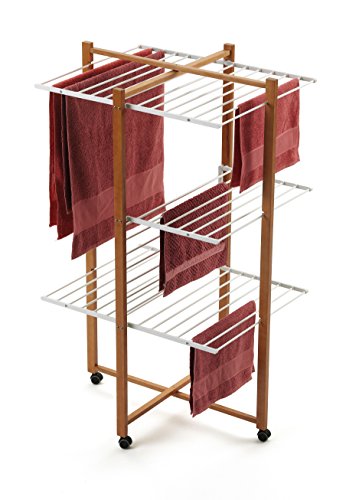 695 Karisma Tower Drying Rack 25 Meters of Useful line, Finishing Cherry by Arredamenti Italia von Arredamenti Italia