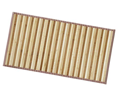 Bambus-Teppich mit rurtschfester Rückseite. 50x180 cm beige von ARREDIAMOINSIEME-nelweb
