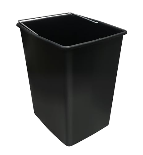 ARREGUI CBZ00422 Ersatzeimer für Mülltrennsysteme | 17 L |Ersatz Inneneimer aus Kunststoff mit Metallgriff | Kompatibel Basic, Top, Round, Ecoclas und Ecoclas Plus Mülleimer | schwarz von ARREGUI