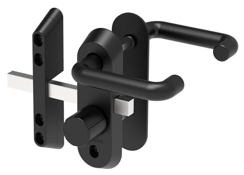 ARREGUI Duplex MMT7214 Türbeschlag mit integriertem Sicherheitsriegel und Profilzylinder | Türgriff-Garnitur mit Mehrfachverriegelung | Komplett-Schließsystem inkl. 5 Schlüssel | für 72 mm Türen von ARREGUI