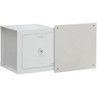 Elek 22500W-S Abzweigdosendeckel Tresor, Getarnter Safe, Versteckter Tresor für Zuhause mit Verteilerdosendeckel Front, 20x20x21 cm, 5 l - Weiß von ARREGUI