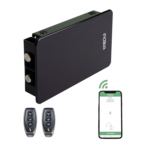 ARREGUI Kamo CI20NRC Smart Schloss für Türen | Unsichtbares Intelligentes Türschloss | Schlüssellos mit Smartphonekontrolle | Elektronisches Buetooth Sicherheitsschloss | Smart Lock | Schwarz von ARREGUI