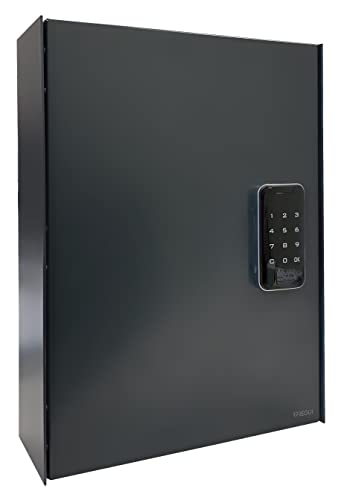 ARREGUI Keypro PLPRO44 Schlüsselschrank mit Elektronikschloss und 44 Haken für Schlüssel | Schlüsseltresor mit Zahlencode | Einfache Montage | Schlüsselkasten mit Zahlenschloss |40x30x10 cm|anthrazit von ARREGUI