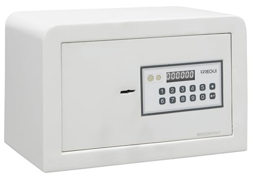 ARREGUI Magna 590010 Möbeltresor mit 2 Faktor-Sicherheitsschloss: Zahlencode und Schlüssel | Safe Tresor mit Doppelbolzen Verriegelung | Kleiner Tresor für Zuhause, Büro oder Gewerbe | 20x31x20cm| 8L von ARREGUI