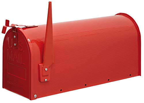 ARREGUI Mail D-USA/R Individueller Briefkasten aus Stahl im amerikanischen Stil, Rot, Größe L (C4-Zietfschriften und Umschläge) -22 x 48 x 17 cm von ARREGUI