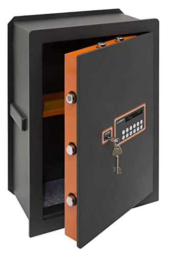 ARREGUI Plus C Tresor Sicherheitsstufe S2 | Tiefenverstellbarer Wandtresor mit Kl. A Zertifiziertem 2-Faktor-Sicherheitsschloss | Safe für Zuhause oder Gewerbe mit Code (40 L - 52 X 38,5 X 20/30 cm) von ARREGUI