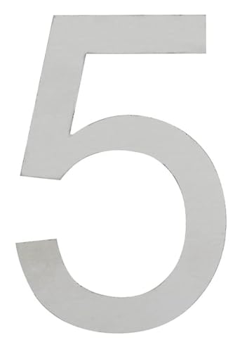 ARREGUI SEC11-T3 Edelstahl Hausnummer | Moderne Briefkasten Hausnummer aus Edelstahl | 20 cm Hohe Hausnummer für Außen Wasserdicht | Wetterfeste Hausnummern | Gebäudenummer | Türnummer | Nummer 5 ARREGUI SEC11-T3 Edelstahl Hausnummer | Moderne Briefkasten Hausnummer aus Edelstahl | 20 cm Hohe Hausnummer für Außen Wasserdicht | Wetterfeste Hausnummern | Gebäudenummer | Türnummer | Nummer 5 von ARREGUI
