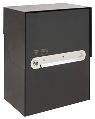 ARREGUI Bigpack EP2004 Paketkasten aus Stahl für große Pakete, Einzel-Briefkasten, schwarz von ARREGUI
