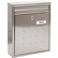 Dime V1327 Briefkasten aus Edelstahl, Größe m (din A4 Post), Gruppierbarer Wandbriefkasten für den Außenbereich, Witterungsbeständig, Schmal, mit von ARREGUI