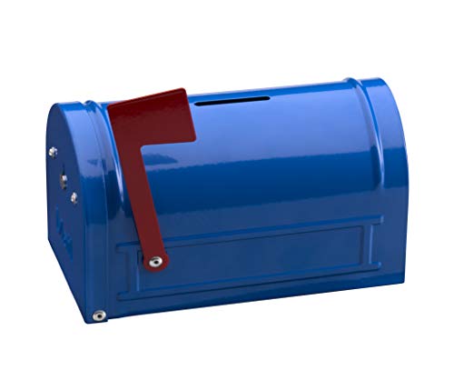Arregui Hucha Mail C9701 Geldkassette, Kinder-Spardose, in Form eines amerikanischen Briefkastens, blau von ARREGUI