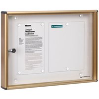 PAN46 Schaukasten aus Aluminium für 2 din A4 Blätter Wetterfester Schaukasten Magnetischer Infokasten mit Schlüssel Infoboard Infotafel 8 Magnete von ARREGUI