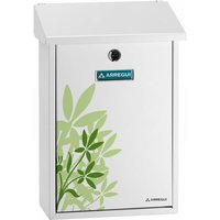 Premium E5608 Briefkasten aus Verzinktem Stahl, mit im Siebdruck lackiertem Blätter - Motiv 'Blossom', Größe m (din A4 Post), Wandbriefkasten für von ARREGUI