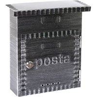 Rustica D-2201 Metall- Briefkasten im rustikalen Stil, Größe s (din A5 Post), Wandbriefkasten für den Außenbereich mit Schutzklappe, Einfache von ARREGUI