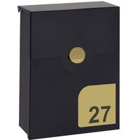 Tondo s E6724-IRI Briefkasten aus Verzinktem Stahl, mit ihrer Hausnummer Personalisierbarer Wandbriefkasten, Größe s (din A5 Post), mit Verborgenem von ARREGUI
