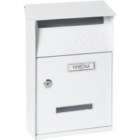 Arregui - Up D-2006/W Briefkasten aus Verzinktem Stahl, Größe s (din A5 Post), Wandbriefkasten für den Außenbereich, mit Namensschild und von ARREGUI