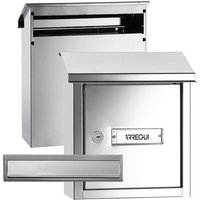 Arregui - V4037 Komplettes Durchwurfbriefkasten Pack. Einwurfblende + Mauerdurchwurf Briefkasten. Briefschlitz Abdeckung und hinterer Briefkasten aus von ARREGUI