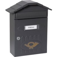 Arregui - Villa E5004 Briefkasten aus verzinktem strukturlackiertem Stahl, Größe m (din A4 Post), Wandbriefkasten für den Außenbereich mit von ARREGUI