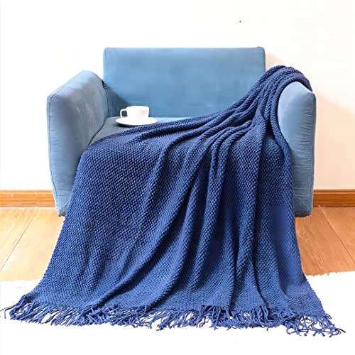 ARRITS Weich Strick Wohndecken, Boho Kuscheldecken Mit Quaste Wohndecke, Frühling und Sommerdecke für Couch, Sofa, Stuhl, Bett, Heimdekoration von ARRITS