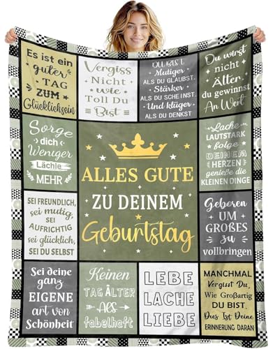 Geburtstagsgeschenk für Frau Mann, Geschenke für Frauen Männer Geburtstag Kuscheldecke, Alles Gute Geburtstag Deko Decke Geburtstagsgeschenk für Mama Mädchen Ehefrau Freundin Schwester Kollegin Geburtstagsgeschenk für Frau Mann, Geschenke für Frauen Männer Geburtstag Kuscheldecke, Alles Gute Geburtstag Deko Decke Geburtstagsgeschenk für Mama Mädchen Ehefrau Freundin Schwester Kollegin von ARRITS