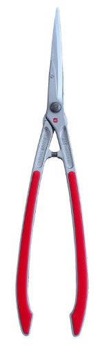 ARS Heckenschere, Buxbaumschere, Weinlaubschere, 63 cm, Rot, Bypass, Legierter Stahl, Kunststoffgriffe, 10 cm Schneidebreite von ARS