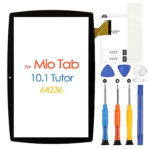 ARSSLY Bildschirm für Lisciani Mio Tab Smart Kid Tutor Special Edition 64236 10,1 Zoll Touchscreen Digitizer Touch Screen Digitizer Glas Panel mit Reparaturset, schwarz (nicht LCD Display) von ARSSLY