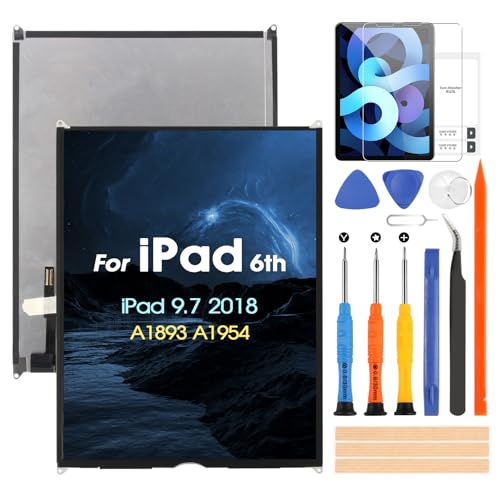 LCD Display für iPad 6th Gen Ersatz Bildschirm für iPad 2018 A1893 A1954 9,7 LCD Panel mit Reparieren Werkzeuge (ohne Touchscreen) von ARSSLY