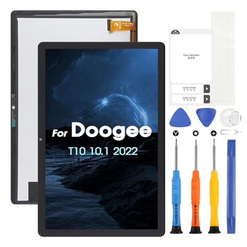 ARSSLY LCD Display für Doogee T10 LCD Bildschirm für T10 Ersatz des Bildschirms für Doogee T10 Touchscreen Digitizer Full Assembly mit Reparatur Kit, Schwarz von ARSSLY