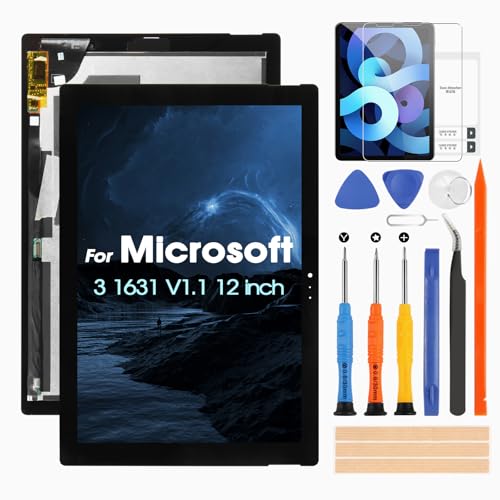 ARSSLY LCD Display für Microsoft Surface PRO 3 1631 V1.1 LCD-Display für Microsoft Surface PRO3 12.0" LTL120QL01 TOM12H20 Touchscreen Digitizer Full Assembly Kit mit Tools (nicht für Surface RT3) von ARSSLY