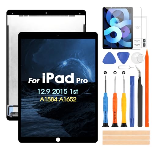 ARSSLY LCD Display für iPad Pro 12.9 1st 2015 LCD-Bildschirm für iPad Pro 12.9 2015 A1584 A1652 Touchscreen Ersatz Full Assembly mit Reparaturset (Schwarz) von ARSSLY