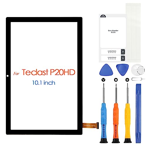 ARSSLY Touchscreen für Teclast P20HD, Touchscreen Digitizer Bildschirm für Teclast P20 HD Touchscreen Digitizer Panel Glas mit Reparatur-Set, Schwarz (10,1 Zoll, kein LCD Display) von ARSSLY