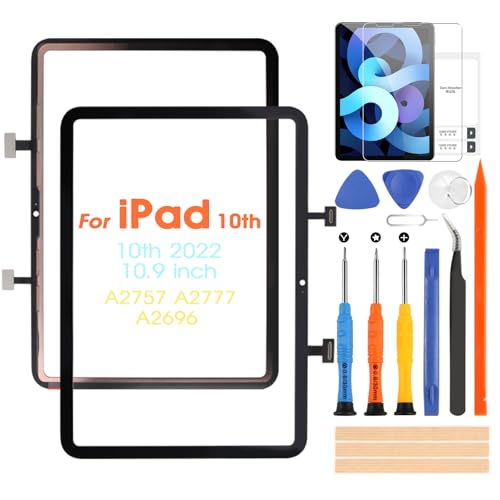 ARSSLY Touchscreen für iPad 10th 2022 10,9 Zoll Generation A2757 A2777 A2696 Digitizer für iPad 10.9 10. Touchscreen Ersatz Touchscreen Front mit Reparatur Kit ARSSLY Touchscreen für iPad 10th 2022 10,9 Zoll Generation A2757 A2777 A2696 Digitizer für iPad 10.9 10. Touchscreen Ersatz Touchscreen Front mit Reparatur Kit von ARSSLY