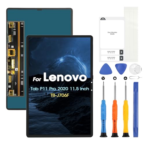 Display für Lenovo Tab P11 Pro LCD Display für Lenovo Tab P11 Pro 2020 TB-J706 TB-J706F Touchscreen Digitizer Assembly + Reparatur-Set (Schwarz, 11,5 Zoll) von ARSSLY