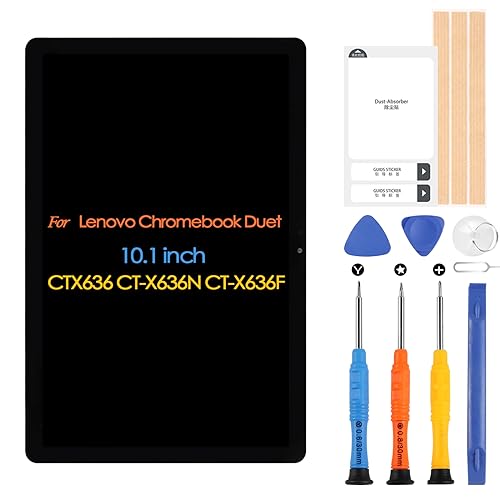 Für Lenovo Chromebook Duet CTX636 LCD-Bildschirm für CT-X636F CT-X636N 10,1 Zoll Display Digitizer Touchscreen Assembly mit Werkzeugen von ARSSLY